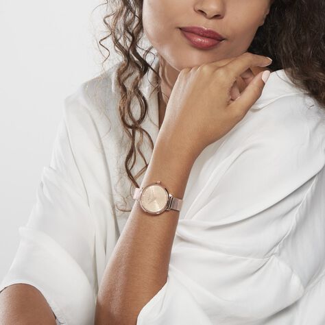 Montre Pierre Lannier Eolia Doré Rose - Montres Femme | Histoire d’Or