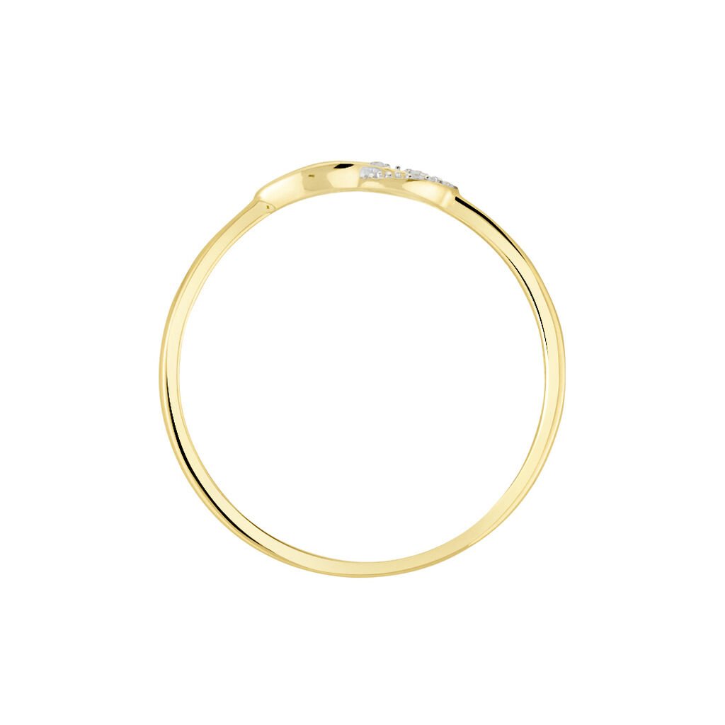 Bague Irla Or Jaune Diamant - Bagues avec pierre Femme | Histoire d&rsquo;Or