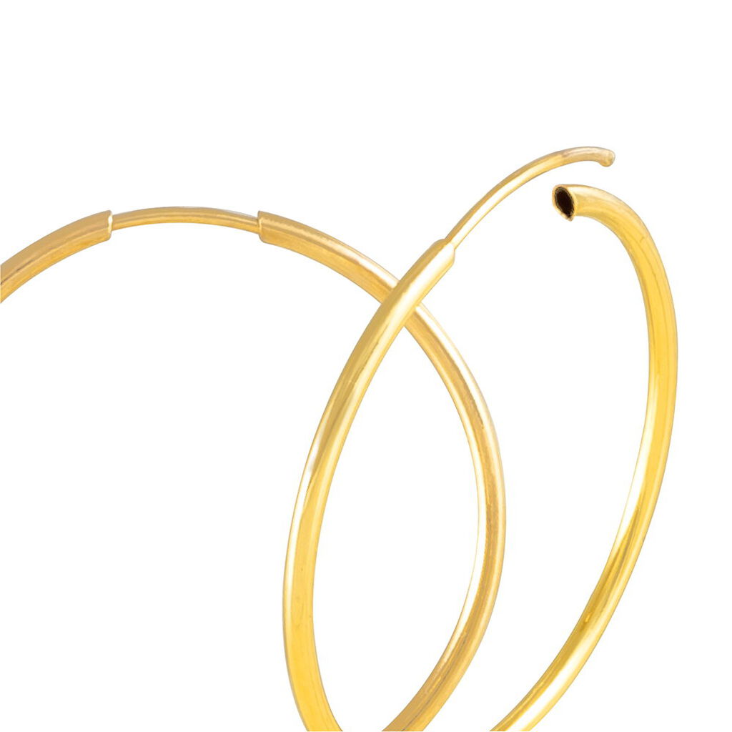 Créoles Dominae Or Jaune - Boucles d'oreilles créoles Femme | Histoire d’Or