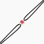 Bracelet Tere Or Jaune Rubis - Bracelets cordon Femme | Histoire d&rsquo;Or