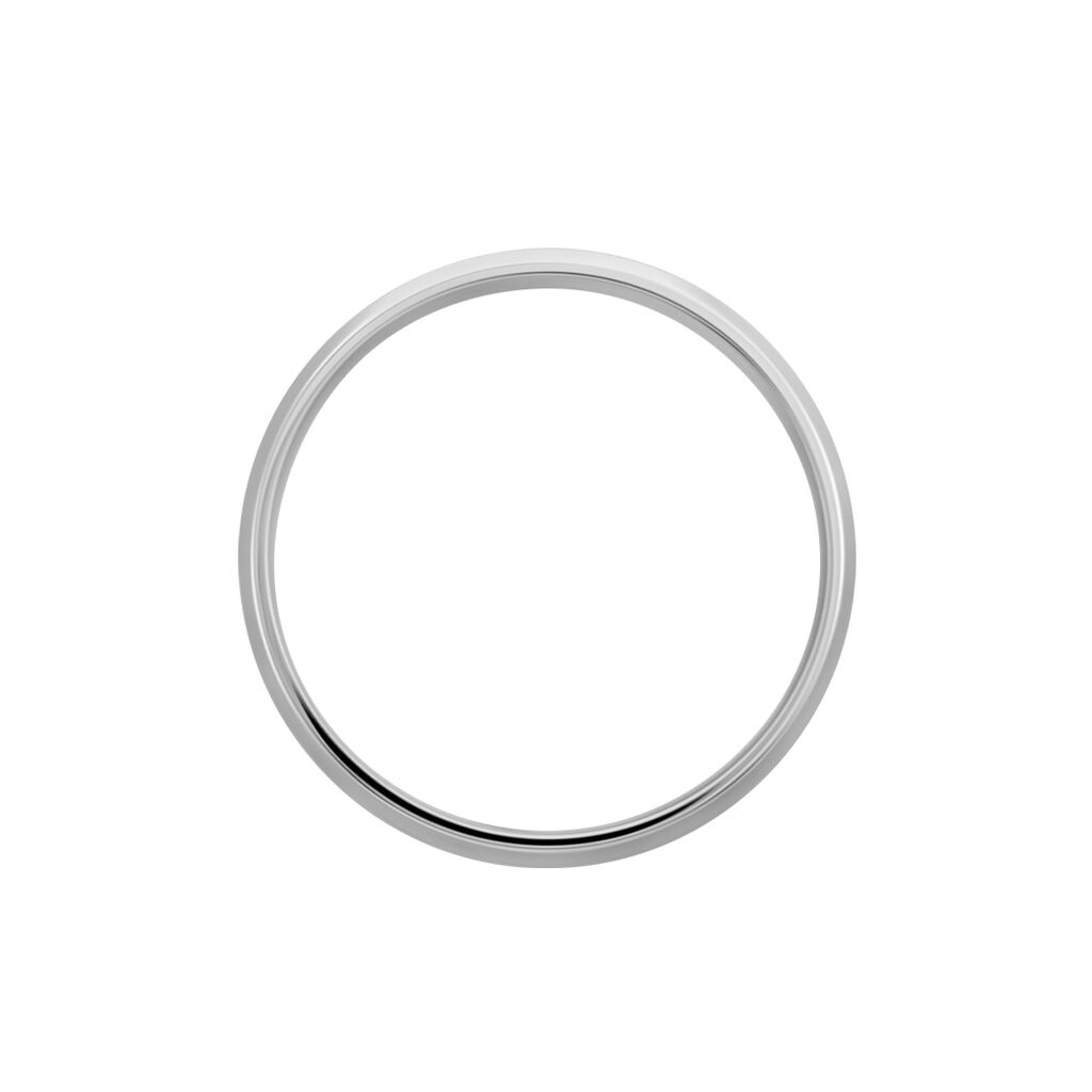 Alliance Mat Et Brillant Biseaute Ruban Plat Palladium Blanc - Alliances Homme | Histoire d’Or