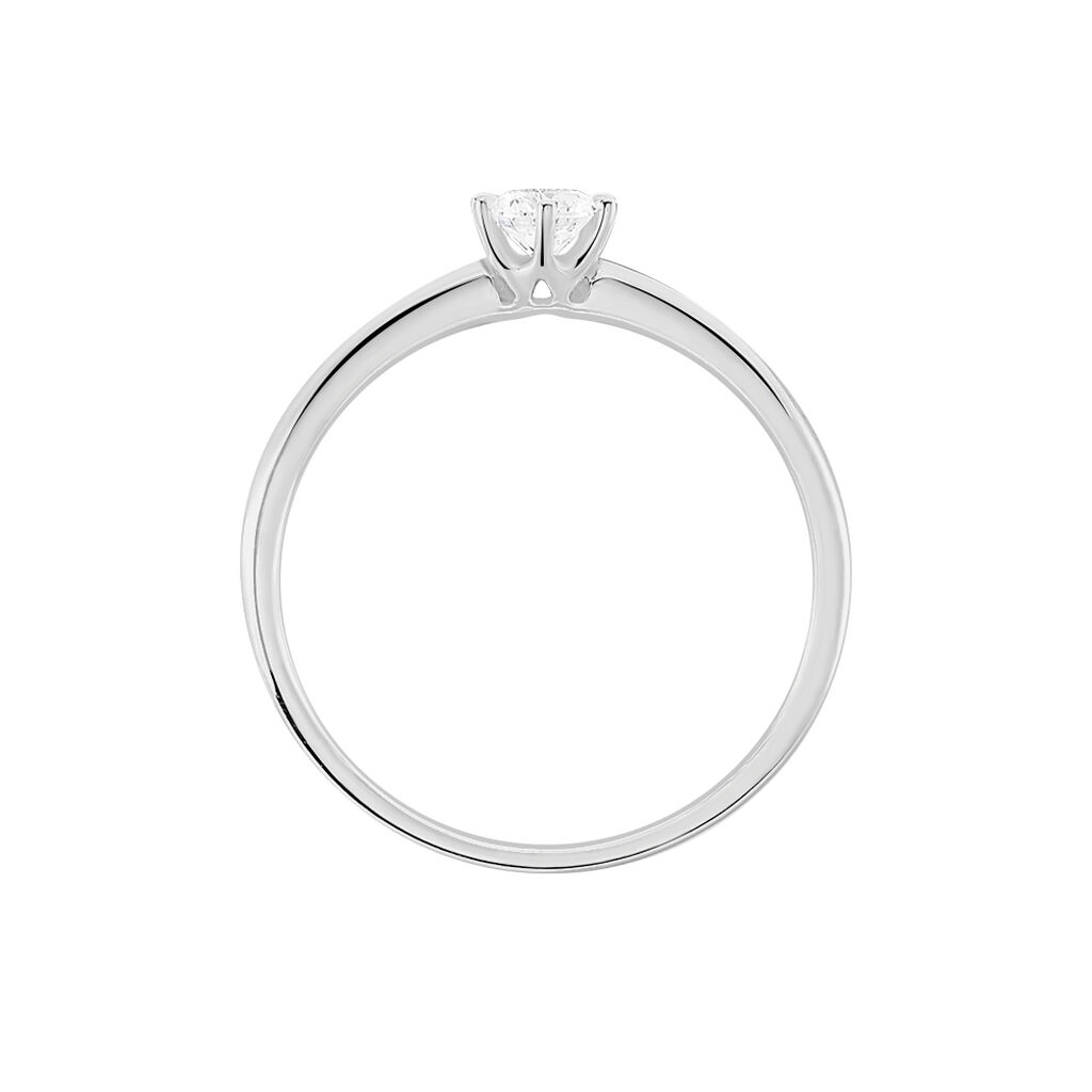 Bague Solitaire Josua Or Blanc Diamant - Bagues solitaires Femme | Histoire d’Or