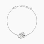 Bracelet Origami Argent Blanc Oxyde De Zirconium - Bracelets Femme | Histoire d&rsquo;Or