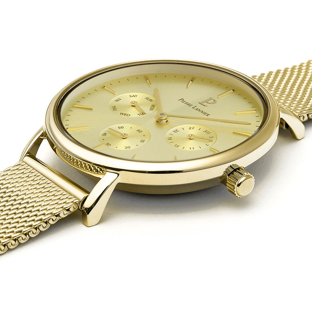 Montre Pierre Lannier Symphony Champagne - Montres Femme | Histoire d&rsquo;Or