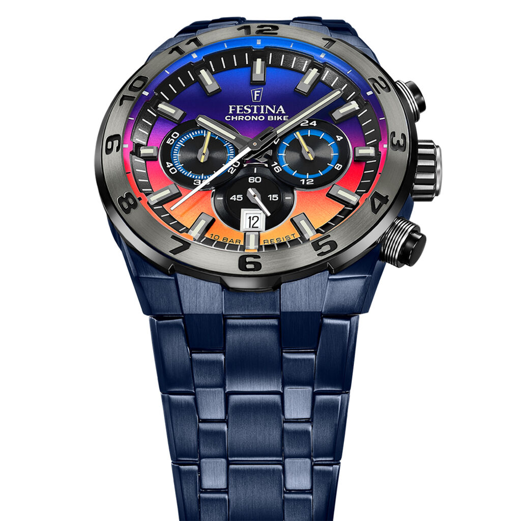 Montre Festina Chrono Bike Edition Speciale Multicolore - F&ecirc;te des p&egrave;res Homme | Histoire d&rsquo;Or