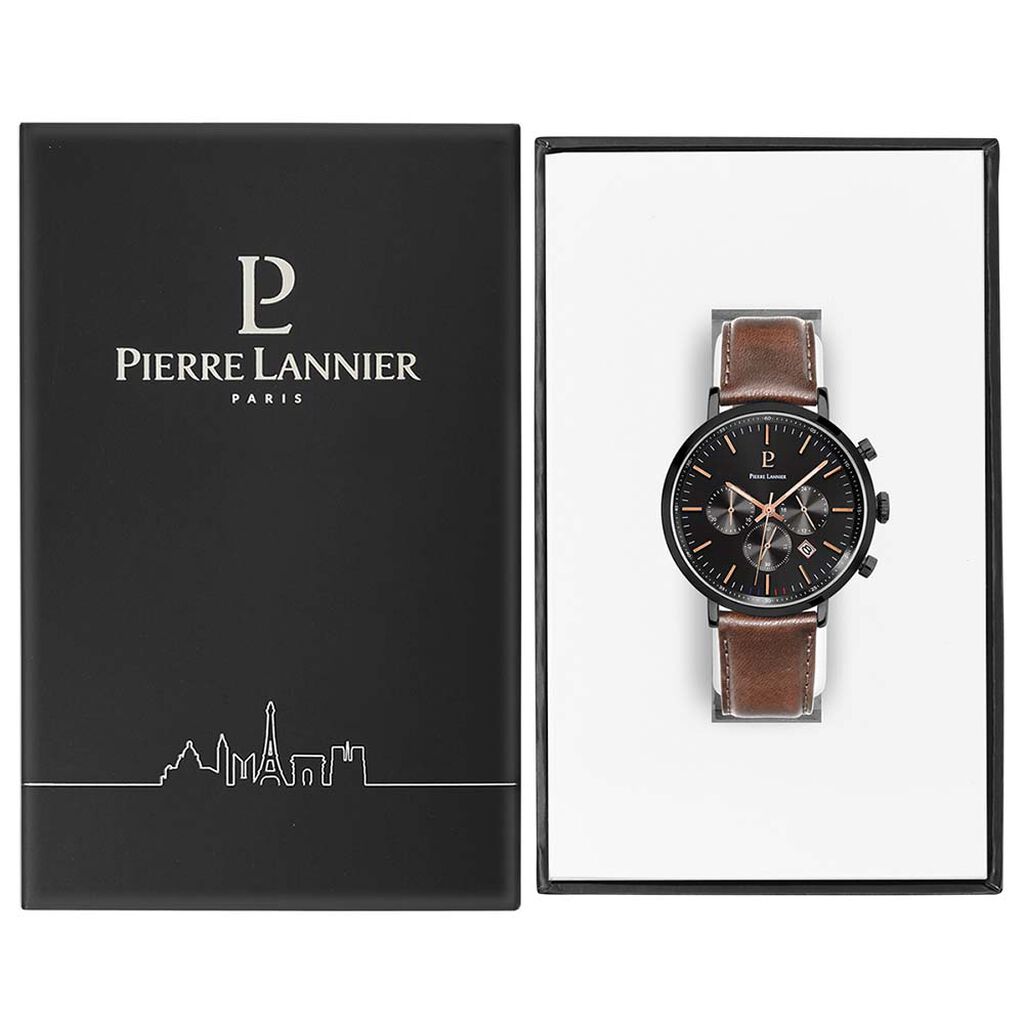 Montre Pierre Lannier Baron Noir - Montres Homme | Histoire d’Or