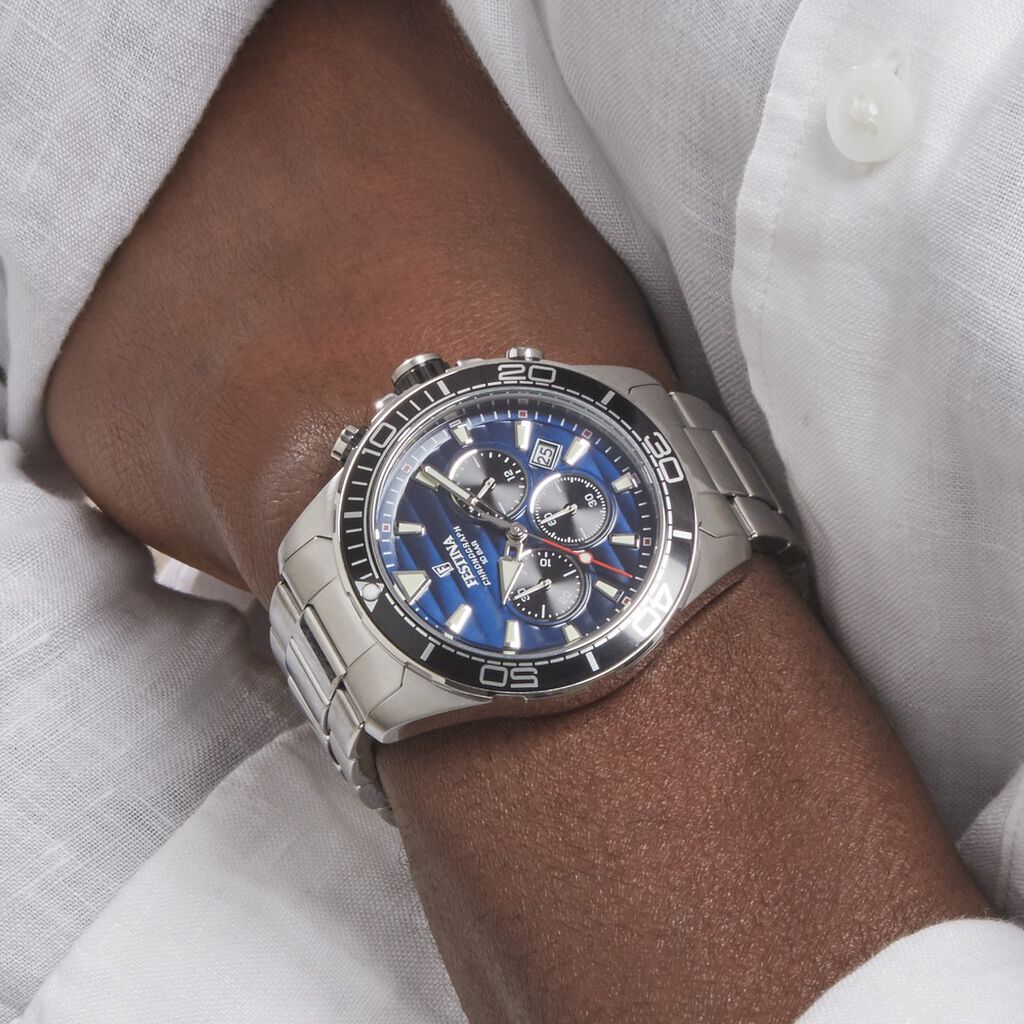 Montre Festina Prestige Bleu - Montres Homme | Histoire d’Or