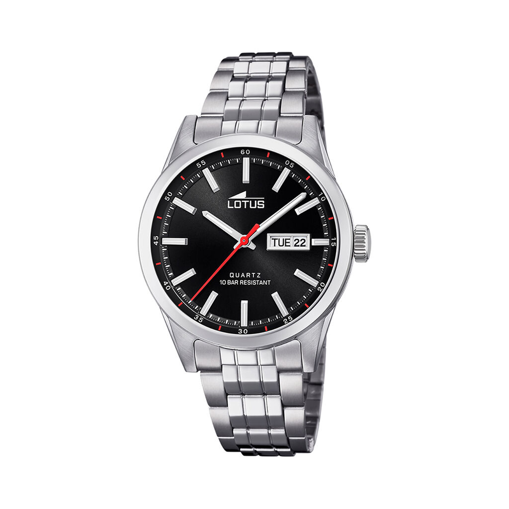 Montre Lotus Classique 42 Noir - F&ecirc;te des p&egrave;res Homme | Histoire d&rsquo;Or