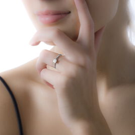 Bague Adeline Or Blanc Diamant - Bagues avec pierre Femme | Histoire d’Or