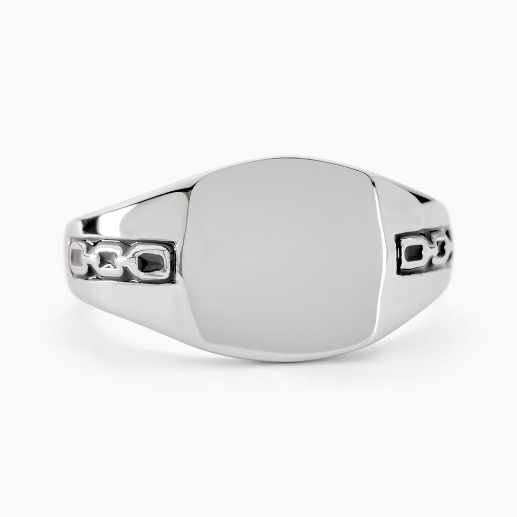Chevaliere Argent Blanc Tarek - Chevalières Homme | Histoire d’Or