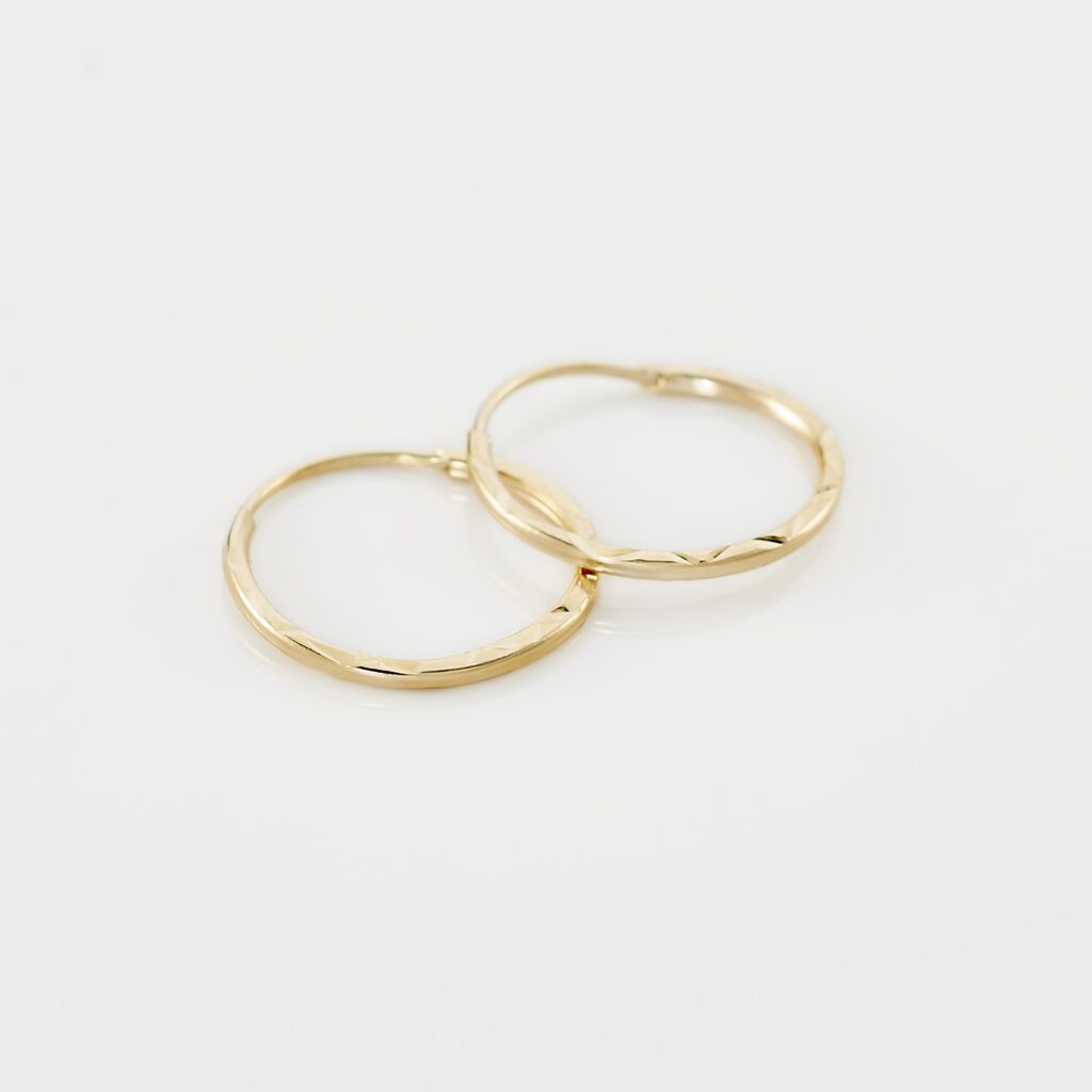 Créoles Valerina Or Jaune - Boucles d'oreilles créoles Femme | Histoire d’Or