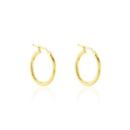 Créoles Merraine Or Jaune - Boucles d'oreilles créoles Femme | Histoire d’Or
