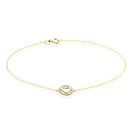 Bracelet Or Jaune Relinde Oxydes De Zirconium - Bracelets Femme | Histoire d’Or