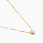 Collier Aphrodite Or Jaune Diamant Synthetique - Colliers Femme | Histoire d&rsquo;Or