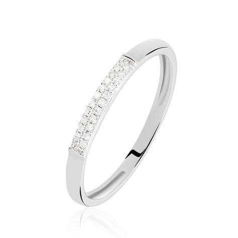 Alliance Amani Or Blanc Diamant - Bagues avec pierre Femme | Histoire d’Or