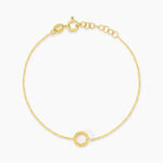 Bracelet Peytone Argent Dor&eacute; - Bijoux sans pierre Femme | Histoire d&rsquo;Or