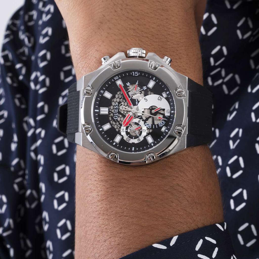 Montre Guess Third Gear Noir - Montres Homme | Histoire d’Or