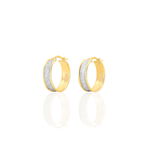 Cr&eacute;oles Lolly Or Bicolore - Boucles d'oreilles cr&eacute;oles Femme | Histoire d&rsquo;Or