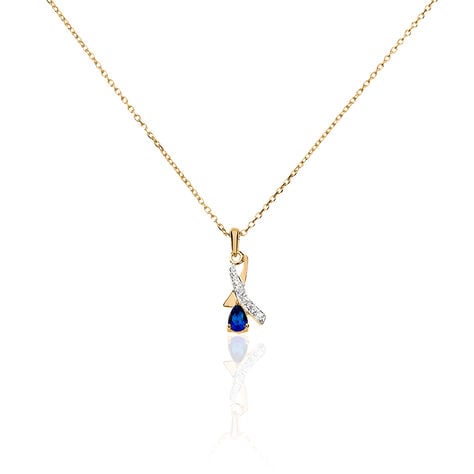 Collier Dyanah Plaque Or Jaune Oxyde De Zirconium - Colliers fantaisie Femme | Histoire d’Or