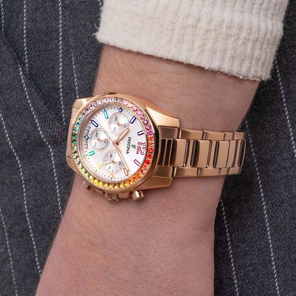 Montre Festina Boyfriend Blanc - Montres Femme | Histoire d’Or