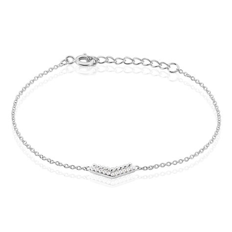 Bracelet Irina Argent Blanc Oxyde De Zirconium - Bracelets Femme | Histoire d’Or