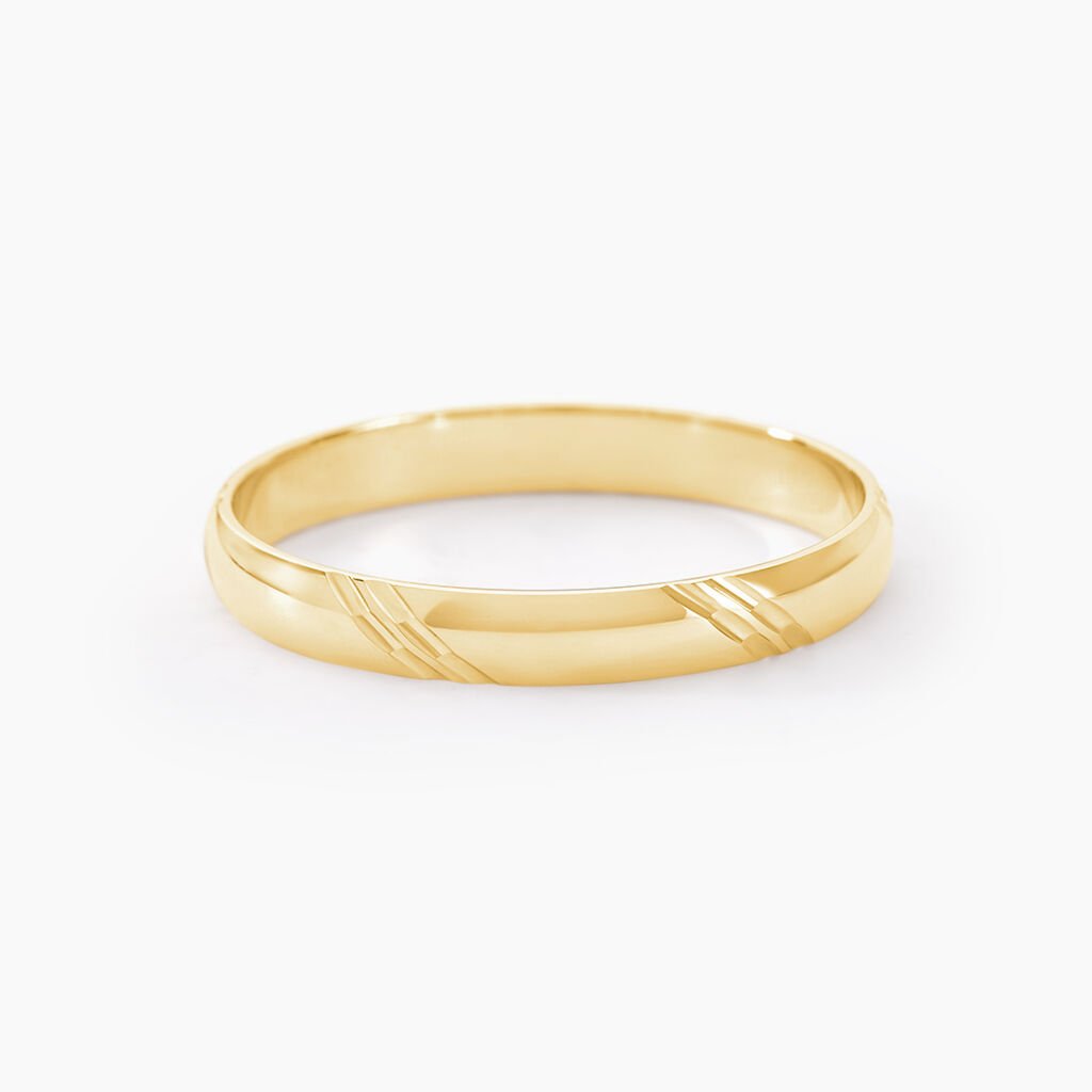Alliance Massina Demi Jonc Classique Or Jaune - Alliances Famille | Histoire d’Or