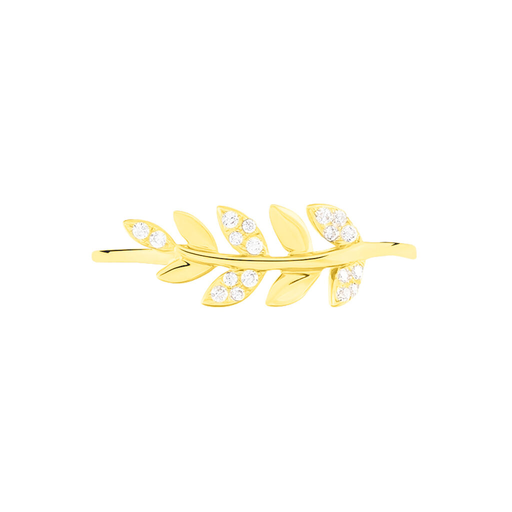 Bague Nahia Or Jaune Oxyde De Zirconium - Bagues avec pierre Femme | Histoire d’Or