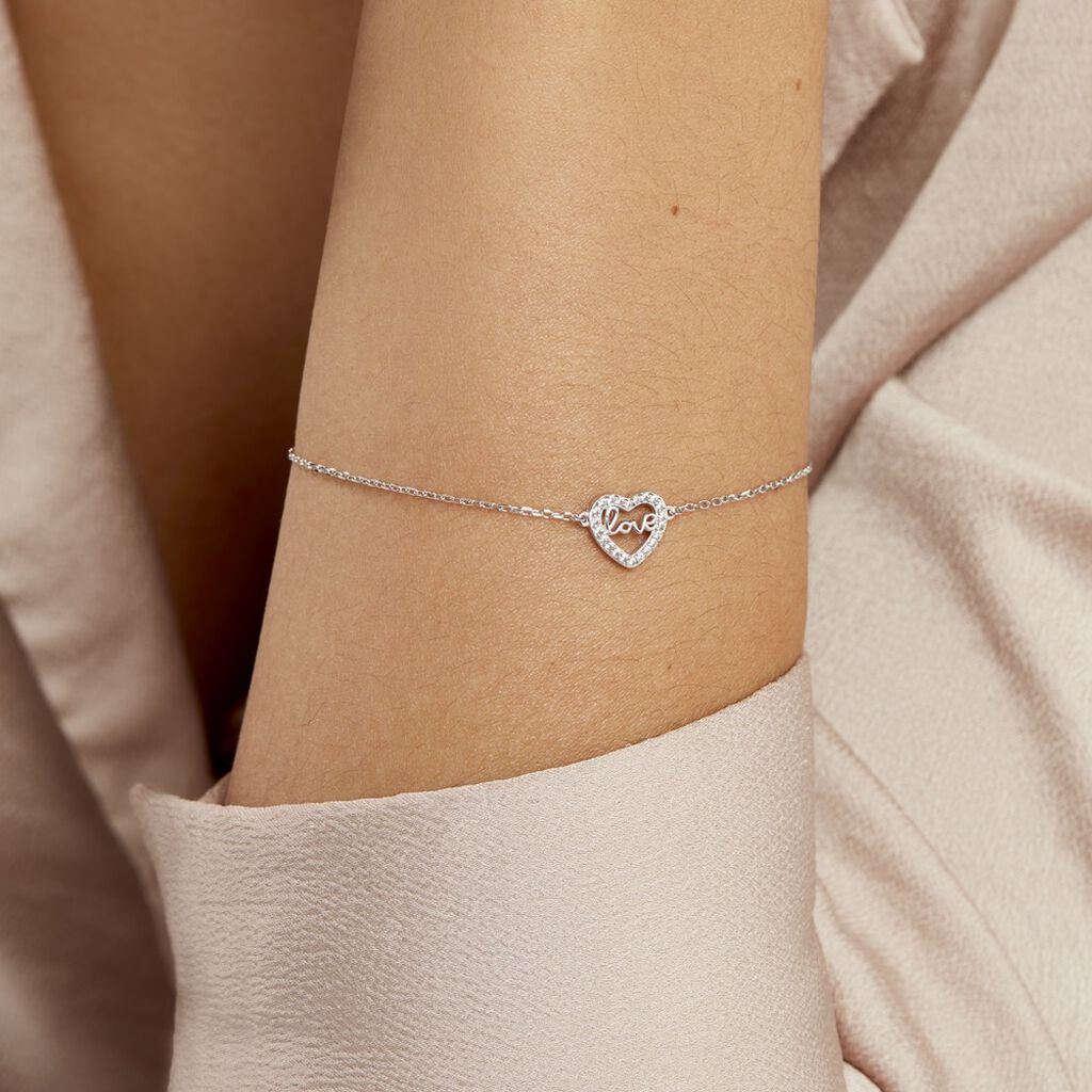 Bracelet Delicata Argent Blanc Oxyde De Zirconium - Bracelets Femme | Histoire d’Or