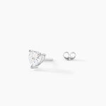 Boucles D'oreilles Puces Breana Argent Blanc Oxyde De Zirconium - Boucles d'oreilles fantaisie Femme | Histoire d&rsquo;Or