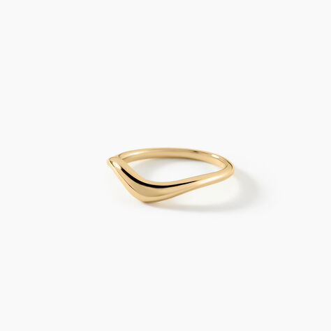 Bague Omega Argent Dor&eacute; A L'Or 750/1000 - Bagues fantaisie Femme | Histoire d&rsquo;Or