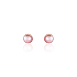 Boucles D'oreilles Puces Ursulina Or Jaune Perle De Culture - Clous d'oreilles Femme | Histoire d’Or