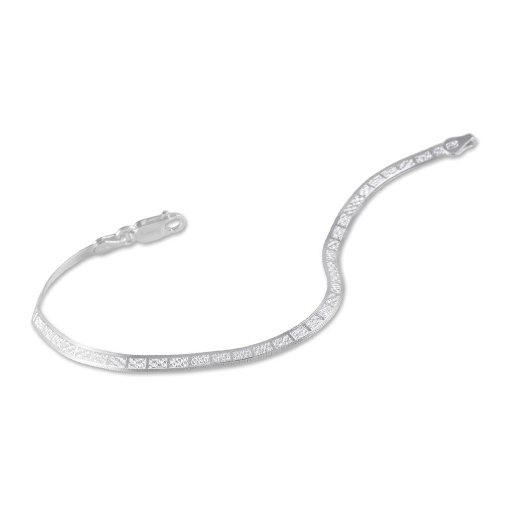 Bracelet Nuriaae Argent Blanc - Bracelets chaîne Femme | Histoire d’Or