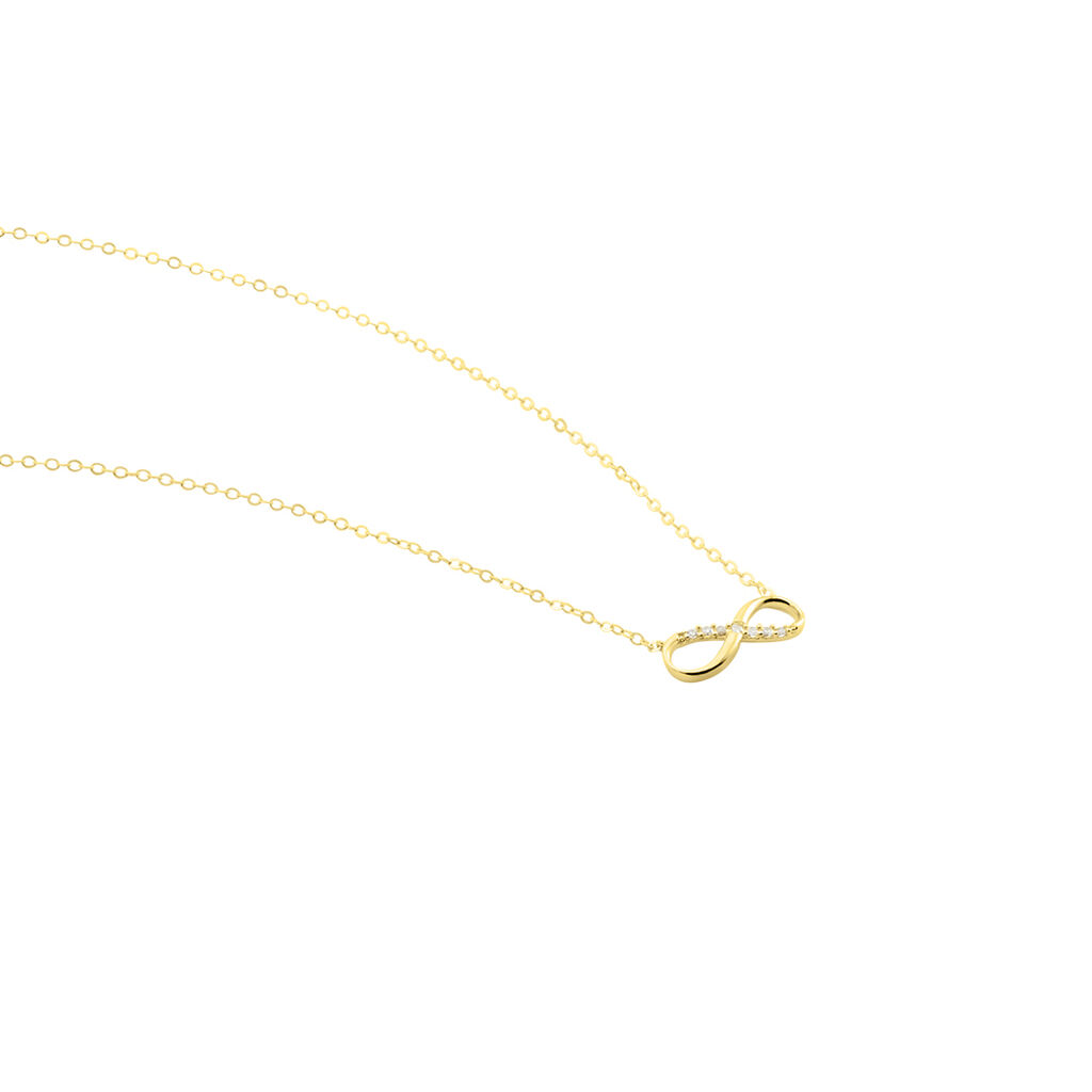 Collier Or Jaune Rosius Oxydes De Zirconium - Colliers Femme | Histoire d&rsquo;Or