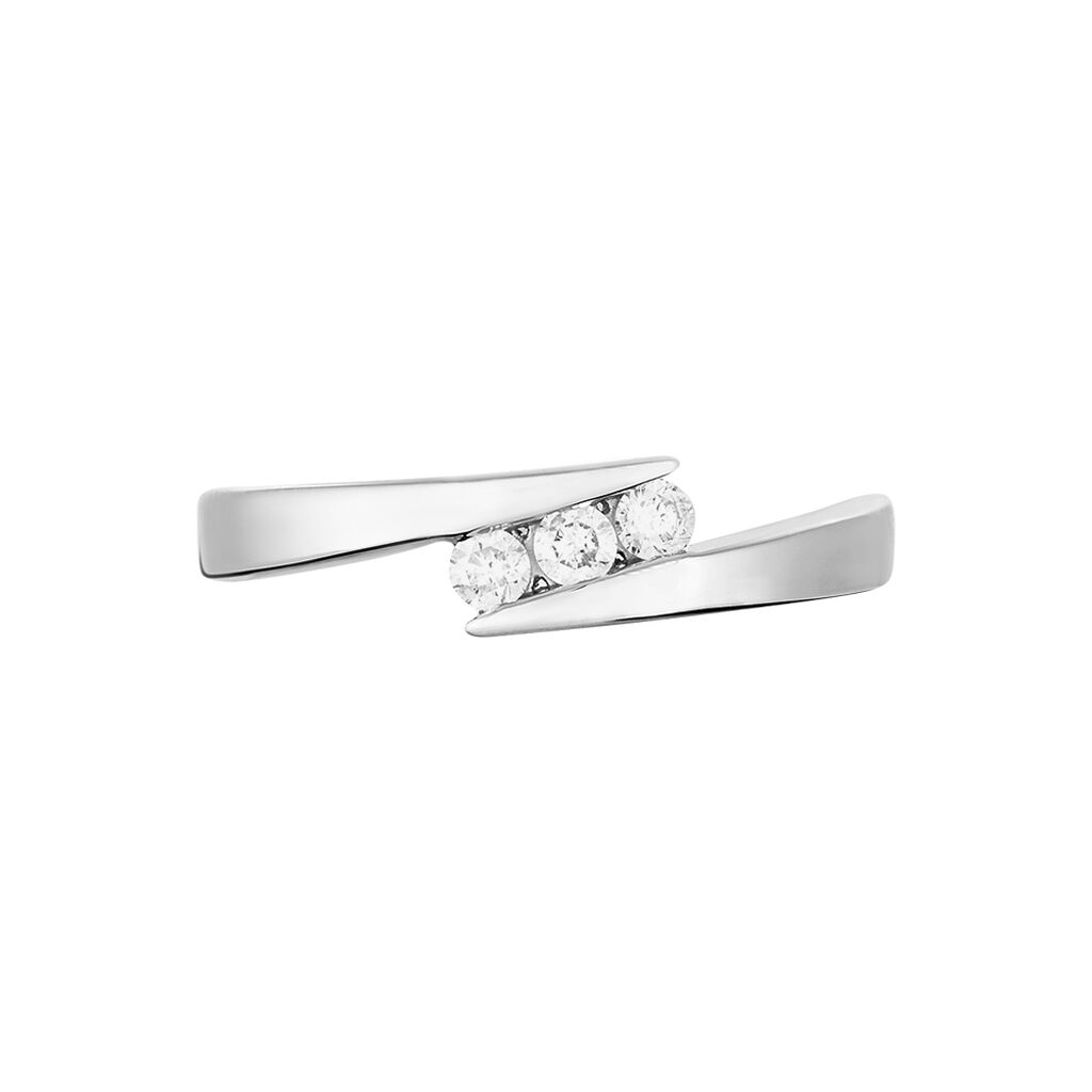 Bague Galya Or Blanc Diamant - Bagues avec pierre Femme | Histoire d’Or