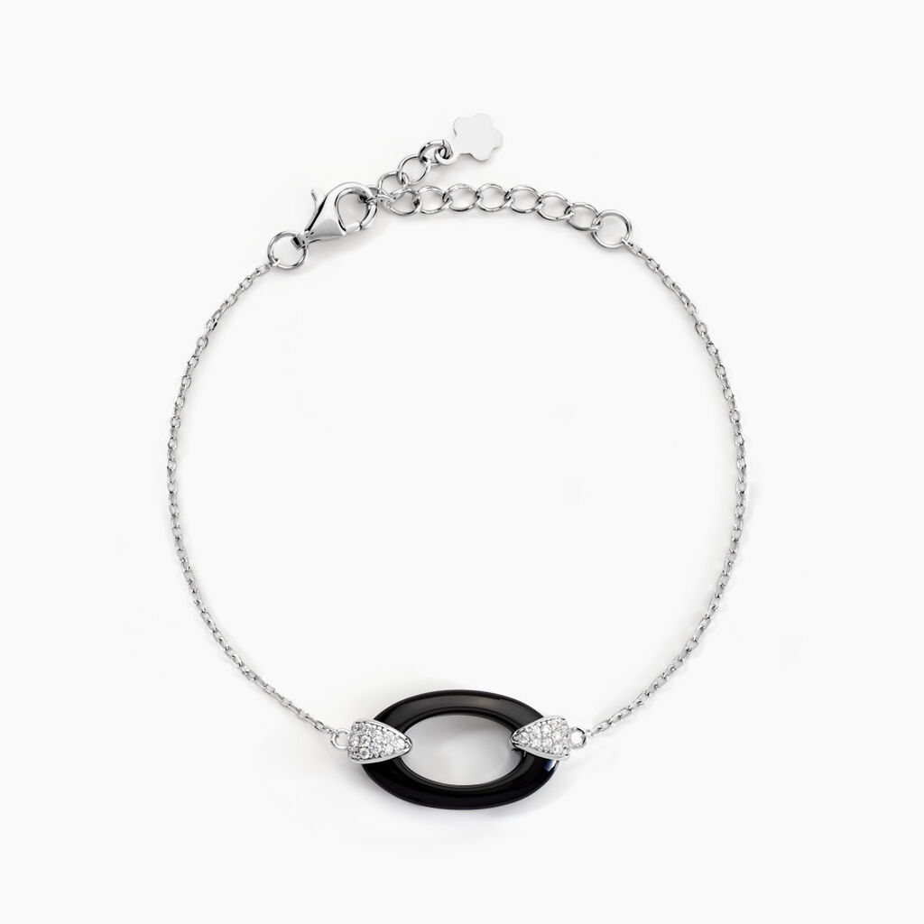Bracelet Peer Argent Blanc Oxyde De Zirconium - Bracelets Femme | Histoire d’Or