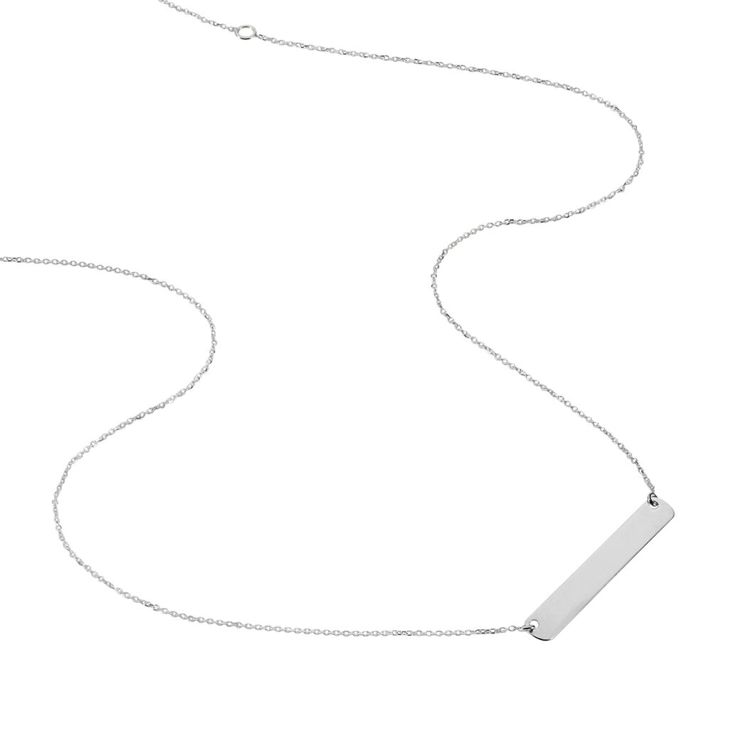 Collier Beavis Or Blanc - Cadeaux de naissance Femme | Histoire d’Or