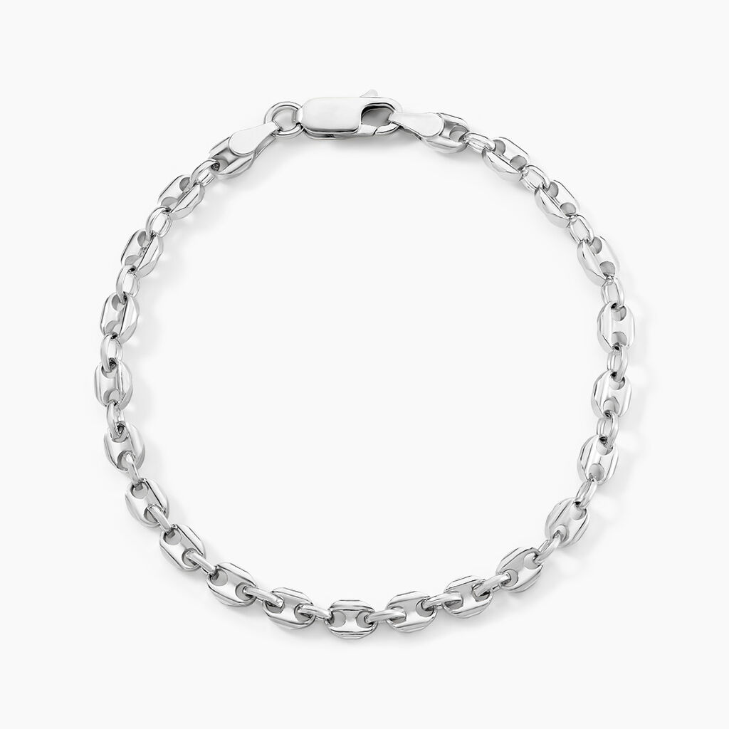 Bracelet Carrus Argent Blanc - Bracelets chaîne Homme | Histoire d’Or