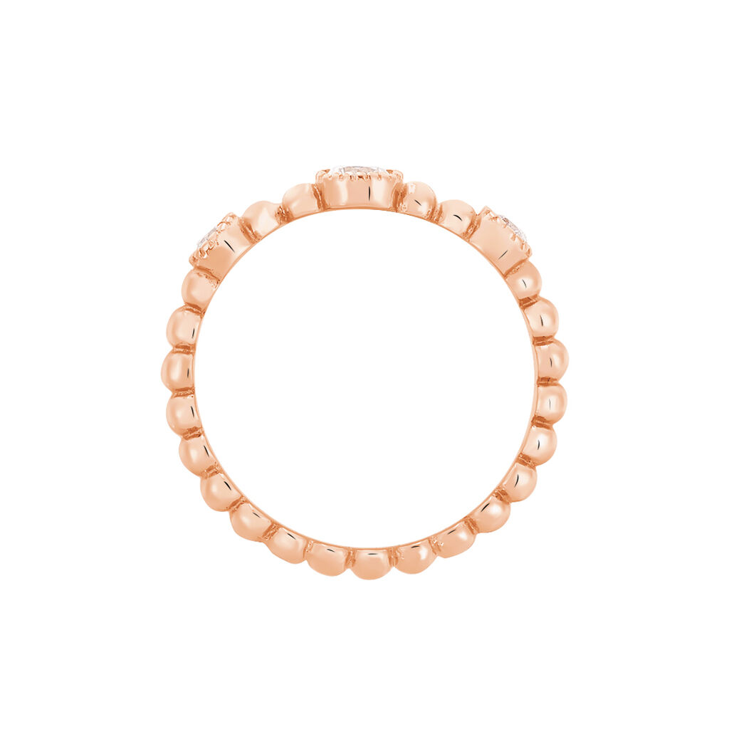 Bague Fahriye Argent Rose Oxyde De Zirconium - Bagues avec pierre Femme | Histoire d&rsquo;Or