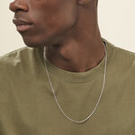 Cha&icirc;ne Claudine Maille For&ccedil;at Argent Blanc - Chaines Famille | Histoire d&rsquo;Or