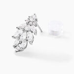 Boucles D'oreilles Pendantes Marquis Or Blanc Oxyde De Zirconium - Boucles d'oreilles pendantes Femme | Histoire d&rsquo;Or