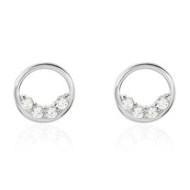 Boucles D'oreilles Puces Argent Blanc Vivence Oxydes De Zirconium - Boucles d'oreilles fantaisie Femme | Histoire d’Or