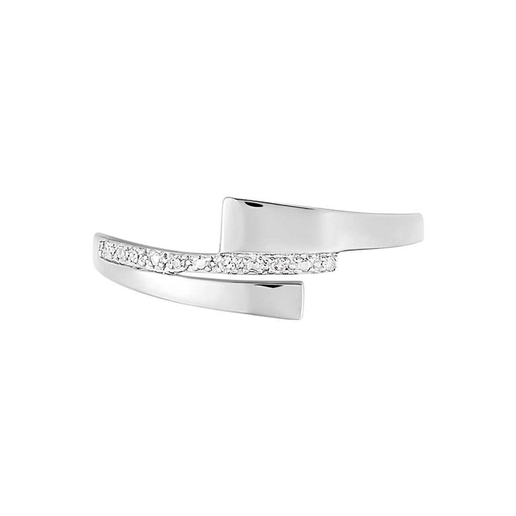 Bague Ainhoa Or Blanc Diamant - Bagues avec pierre Femme | Histoire d’Or