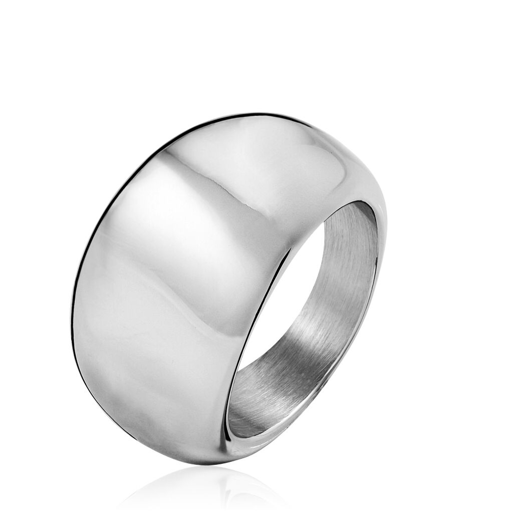 bague cleoria acier blanc