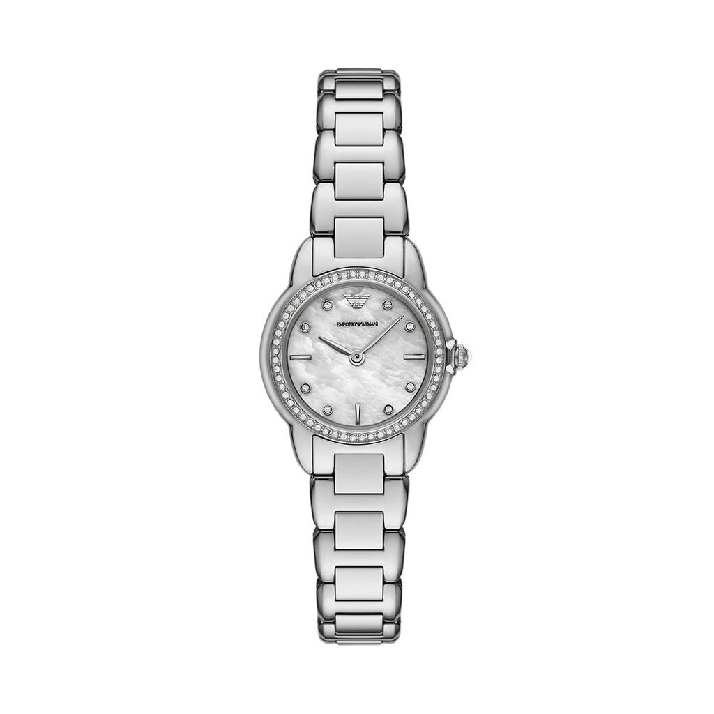 Montre Emporio Armani Nacre Blanche - Montres Femme | Histoire d’Or