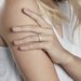 Demi-alliance Or Blanc  Valentine Diamant Synthetique - Alliances Femme | Histoire d’Or