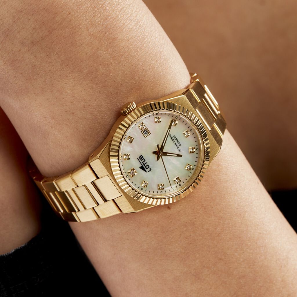 Montre Lotus Freedom Collection Nacre Blanche - Montres Femme | Histoire d’Or