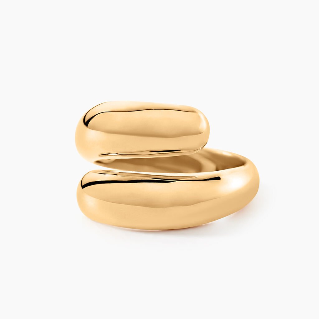 Bague Amae Plaque Or Jaune - Bagues fantaisie Femme | Histoire d’Or