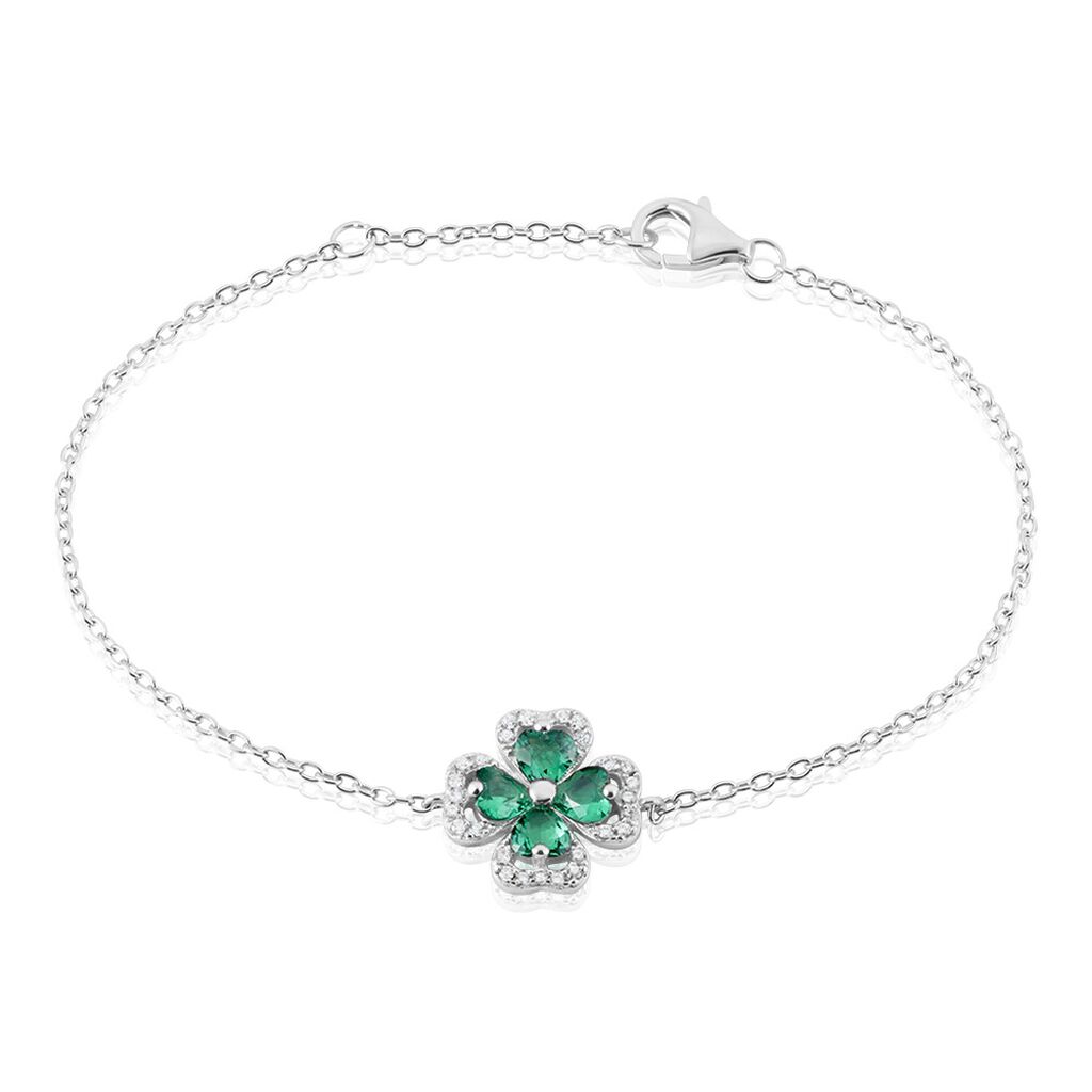 Bracelet Argent Blanc Deryn Verre Oxydes De Zirconium - Bracelets fantaisie Femme | Histoire d’Or