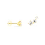 Bijoux D'oreilles Raffaele Or Jaune Oxyde De Zirconium - Ear cuffs Femme | Histoire d&rsquo;Or