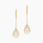 Boucles D'oreilles Pendantes Marganela Or Jaune Diamant - Boucles d'oreilles pendantes Femme | Histoire d&rsquo;Or
